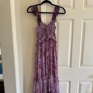 MISA Los Angeles Danielle Tiered Maxi Dress Size: S